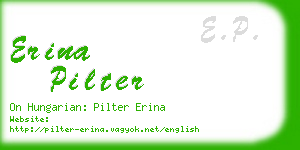erina pilter business card